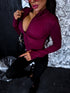 Elastic jacket "PILATES" - BORDO